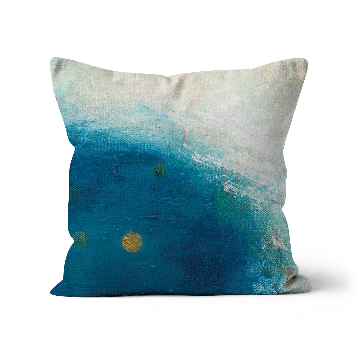 Blue-calcite cushion inspired by the ocean