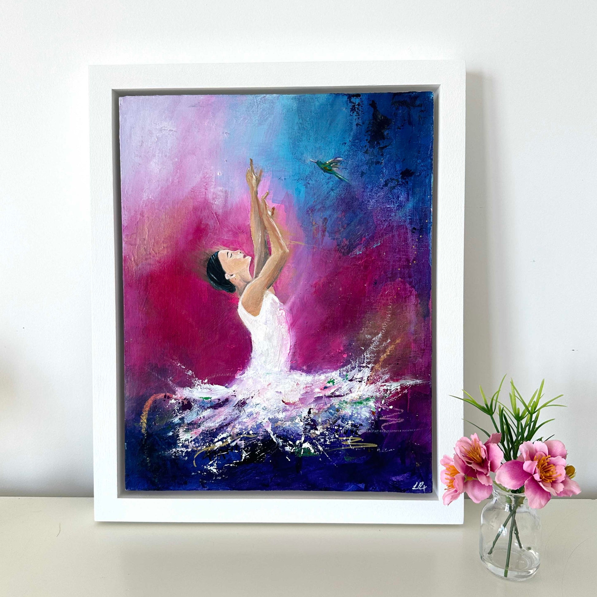 Reach for the stars - Original Ballerina Painting