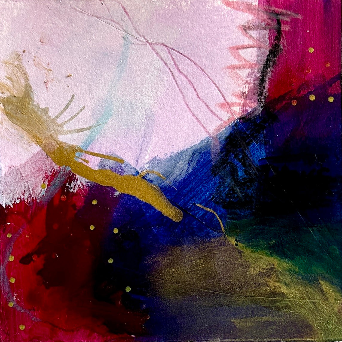 Mini Abstract - Original Painting - Samba
